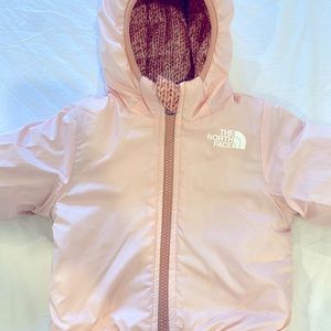 The North Face Baby Girl Reversible Puffer Coat